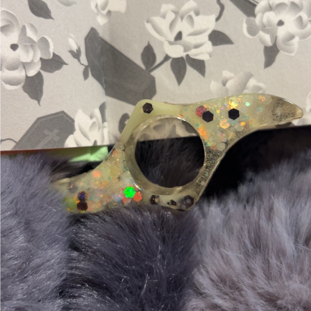 Glittery Iridescent book holder